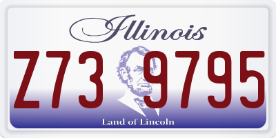 IL license plate Z739795