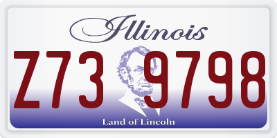IL license plate Z739798