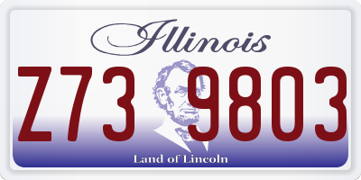 IL license plate Z739803