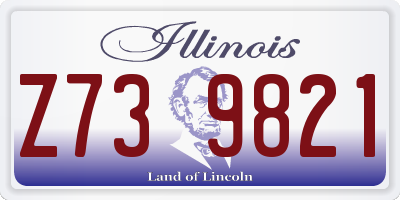 IL license plate Z739821