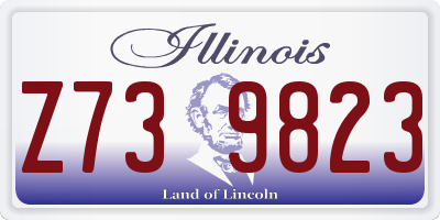 IL license plate Z739823
