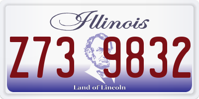 IL license plate Z739832