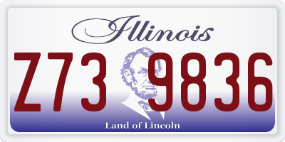 IL license plate Z739836