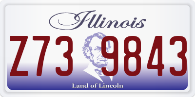 IL license plate Z739843
