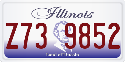 IL license plate Z739852