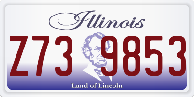 IL license plate Z739853
