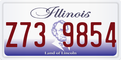 IL license plate Z739854