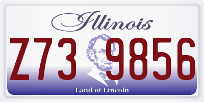 IL license plate Z739856