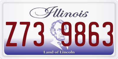 IL license plate Z739863