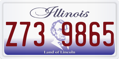 IL license plate Z739865