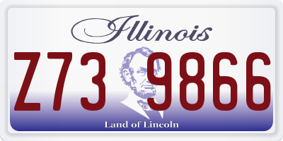 IL license plate Z739866