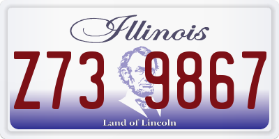 IL license plate Z739867
