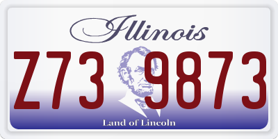 IL license plate Z739873