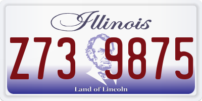 IL license plate Z739875