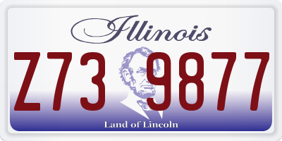 IL license plate Z739877