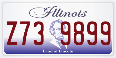 IL license plate Z739899