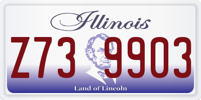 IL license plate Z739903