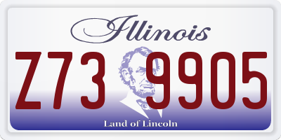 IL license plate Z739905