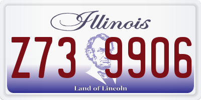 IL license plate Z739906