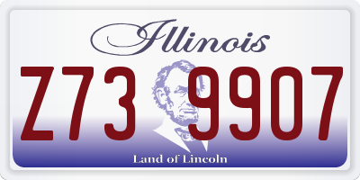IL license plate Z739907