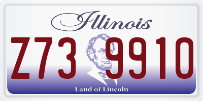 IL license plate Z739910