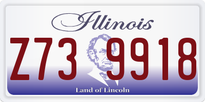IL license plate Z739918