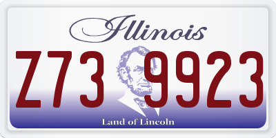 IL license plate Z739923