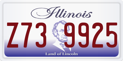 IL license plate Z739925