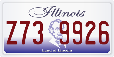 IL license plate Z739926