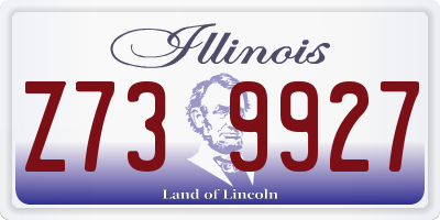 IL license plate Z739927