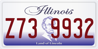 IL license plate Z739932