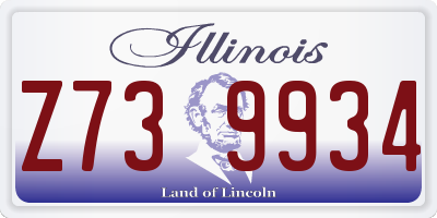 IL license plate Z739934