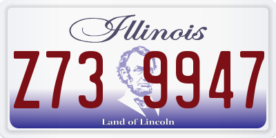 IL license plate Z739947