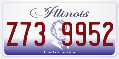 IL license plate Z739952