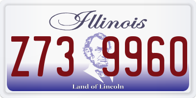 IL license plate Z739960
