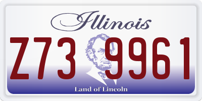 IL license plate Z739961
