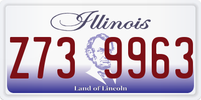 IL license plate Z739963