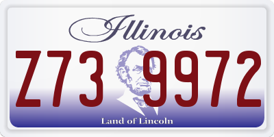 IL license plate Z739972