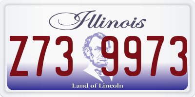 IL license plate Z739973