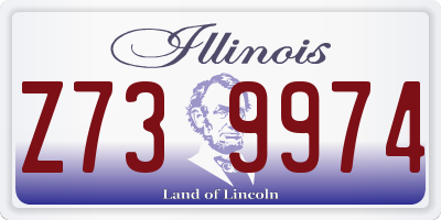 IL license plate Z739974