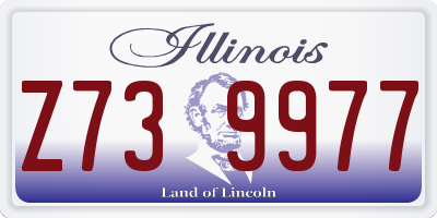 IL license plate Z739977