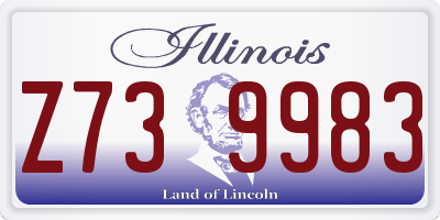 IL license plate Z739983