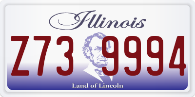 IL license plate Z739994