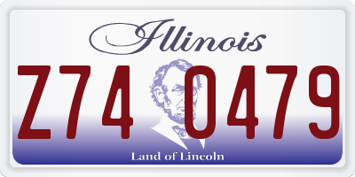 IL license plate Z740479