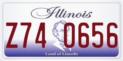 IL license plate Z740656