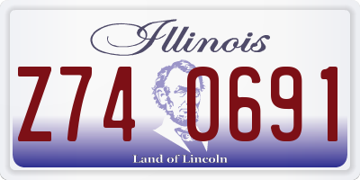 IL license plate Z740691