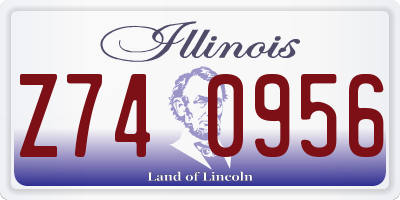 IL license plate Z740956