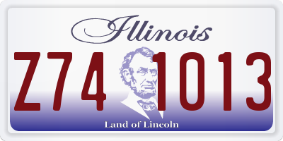 IL license plate Z741013
