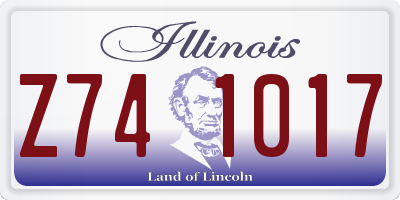 IL license plate Z741017