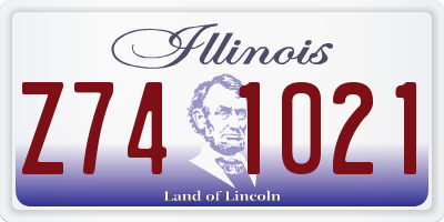 IL license plate Z741021